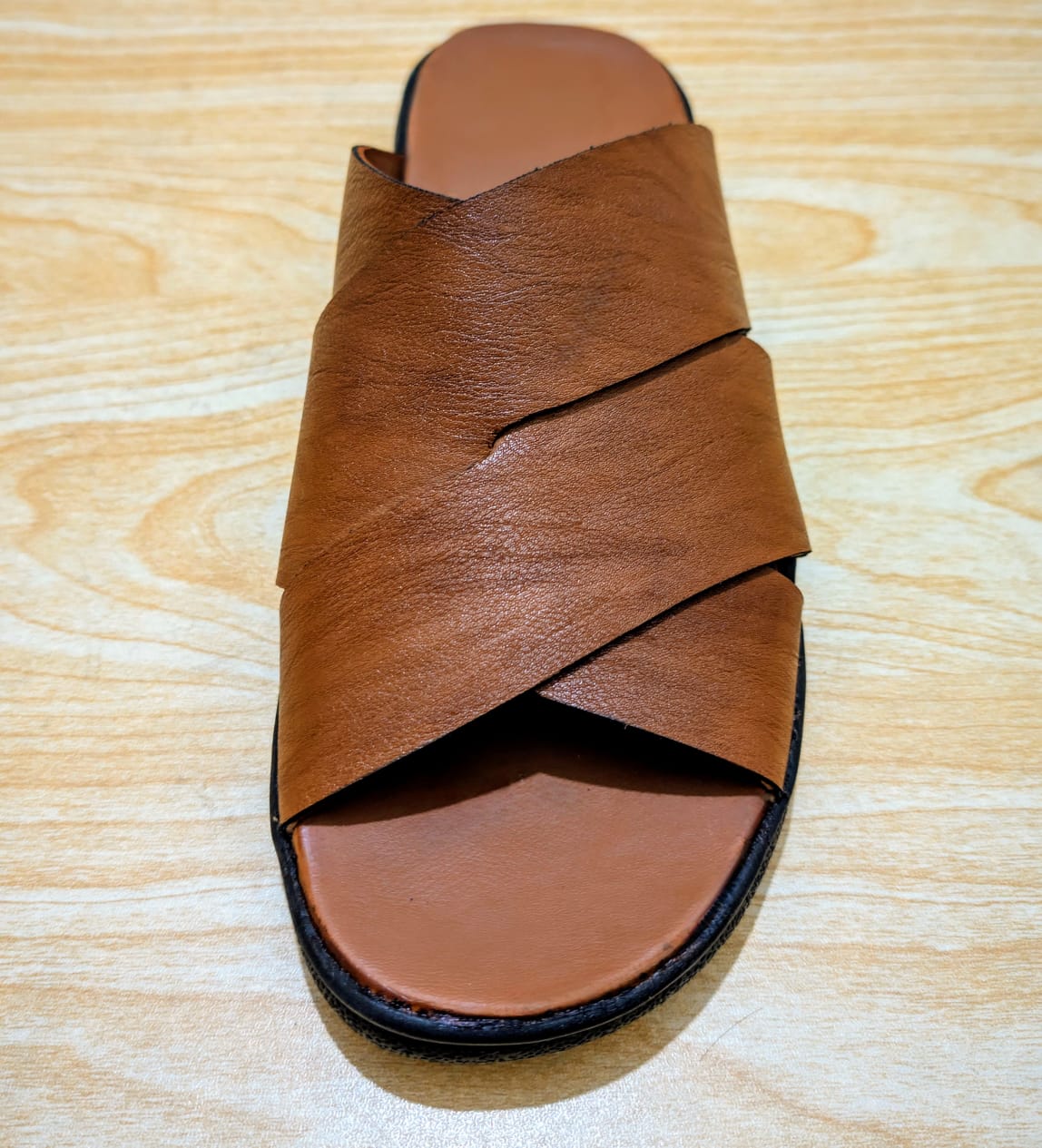 Handcrafted Brown Casual Slippers